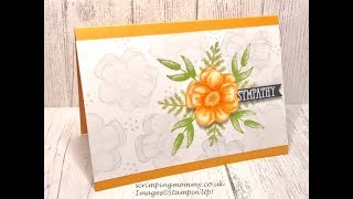 Hand coloured sympathy card [upl. by Hcurab]