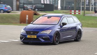 500HP Seat Leon Cupra ST 5F Stage 2  Acceleration Sounds Loud Sounds Crackles [upl. by Tnecniv]