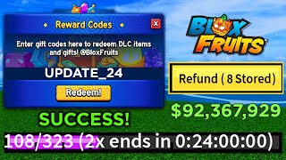 NEW CODES ALL NEW WORKING CODES FOR BLOX FRUITS IN JUNE 2024 ROBLOX BLOX FRUITS CODES [upl. by Fulton]