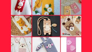 Crochet phone cover and bags ideas crochet phone bags for women [upl. by Grantham]