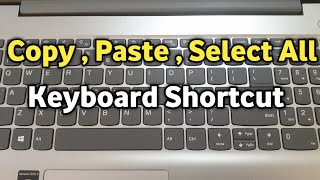 Laptop me Copy Paste  Select All Keyboard Se Kaise Kare  How to Copy Paste Windows laptop [upl. by Idyak]