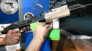 ProWin GBB Magazine for GHK AK 64rds fullauto [upl. by Anelys]