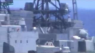 12 USS Chancellorsville Avoids Collision with Russian Destroyer Udaloy I DD 572 [upl. by Pitarys736]