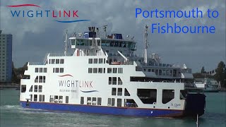 Wightlink  St Clare  Portsmouth to Fishbourne [upl. by Aes162]