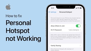 How To Fix Personal Hotspot Not Working on iOS 18 [upl. by Cheston517]