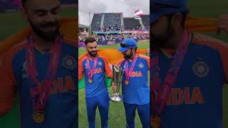 Virat Kohli 🤝 Rohit Sharma cricket cricketshorts ytshorts T20WorldCup [upl. by Anitsihc813]