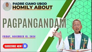 Fr Ciano Homily about PAGPANGANDAM  11152024 [upl. by Annaerb677]