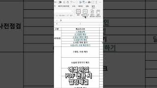 엑셀 PDF 변환 짤림 해결방법 [upl. by Myers]