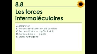 88 Les forces intermoléculaires [upl. by Reni]