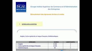 condition dinscription ISCAE 2024 2025 [upl. by Waterman]