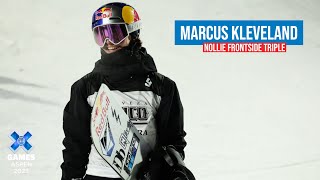 Marcus Kleveland Nollie Frontside Triple  X Games Aspen 2023 [upl. by Katrina]