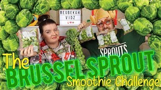 Brussel Sprout Smoothie Challenge Gag Alert 🤢 [upl. by Jermayne]