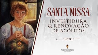 Investidura e Renovação de Acólitos  Santa Missa 17082024 [upl. by Sink917]