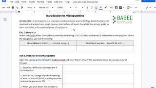 Overview Intro to Micropipetting [upl. by Acus]