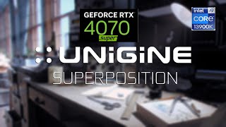 Unigine Superposition benchmark I RTX 4070 Super  13900k I 4k Optimized setting [upl. by Medwin830]