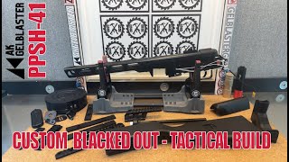 Custom Gel Blaster TOY Build Plan  PPSH41 Blacked out Mod  Customized Modern Style Tracer [upl. by Turley317]