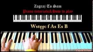 Księżniczka Sylwia Grzeszczak jak zagrać piano tutorial zagrajtosam2 [upl. by Einahpit]