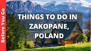 Zakopane Poland Travel Guide 15 BEST Things to Do in Zakopane [upl. by Gordie]