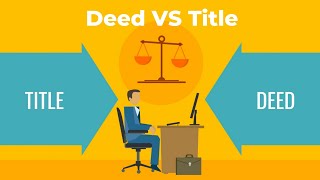 Deed VS Title Whats the difference  Real Estate Exam Topics Explained [upl. by Noiwtna]