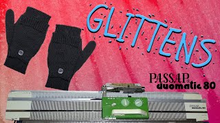 Make Them Fingerless In a Blink of an Eye Knitted Convertible Mittens  Glittens For Passap [upl. by Atlee]