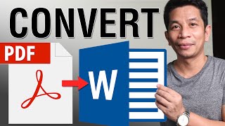 HOW TO Convert and Edit PDF to Word FREE SUPER EASY Filipino with English Subtitle [upl. by Alol]