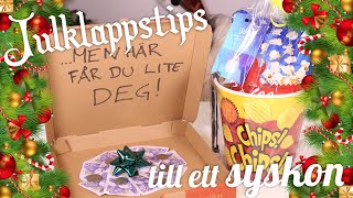 DIY Julklappstips till ett syskon  biolåda amp pengapizza [upl. by Eidlog643]