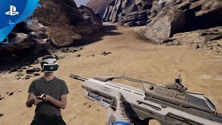 Farpoint  DS4 Setup and Demo  PS VR [upl. by Arahas311]