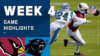 Cardinals vs Panthers Week 4 Highlights  NFL 2020 [upl. by Lesiram]