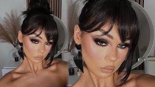 SMOKEY GLITTER GLAM MAKEUP TUTORIAL [upl. by Aneehta77]