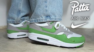 One of THE BEST Air MAX Sneakers Nike Air Max 1 Patta Chlorophyll 2024 Review amp On Feet [upl. by Wrightson]