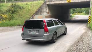 06 V70R straight pipe [upl. by Yeldud]