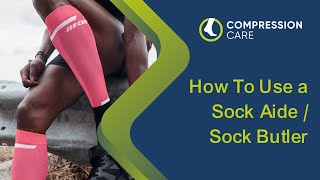 How to Use A Sock Aide  Sock Butler to Put on Your Compression Socks [upl. by Grete]