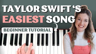 Champagne Problems by Taylor Swift EASY PIANO Tutorial [upl. by Marlena]