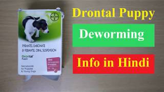 Drontal Puppy Deworming Medicine Information in Hindi [upl. by Ecirehc]