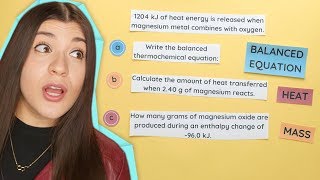 Enthalpy Stoichiometry Part 1 Finding Heat and Mass [upl. by Ahk]