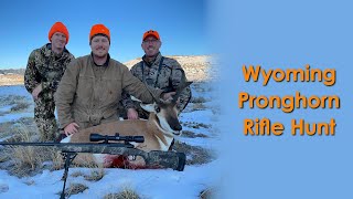 Wyoming Pronghorn Antelope Rifle Hunt  Public Land Success [upl. by Darraj]