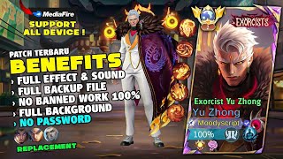 Script Skin Yu Zhong Excorcist  No Password Terbaru Full Effect amp Voice  New Update [upl. by Serafina]