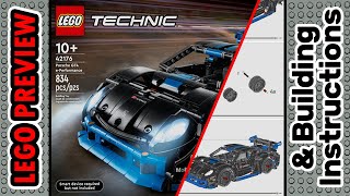 PREVIEW 42176 LEGO TECHNIC Porsche GT4 ePerformance Race Car amp Building Instructions LEGO 2024 [upl. by Ocirederf]