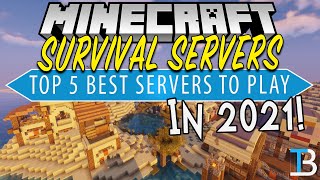 Minecraft Survival Servers  Top 5 Best Survival Minecraft Servers of 2021 [upl. by Ruhtracam]