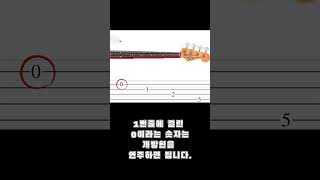 How to read the bass guitar tab chapter 2  베이스기타 타브악보 읽는 법 2 [upl. by Ilenna]