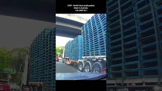 Guess how many pallets are stacked on this Bdouble long truck SydneyLongTruck 141 [upl. by Hylan570]