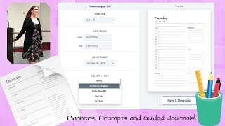 Planners Prompts and Guided Journals Dynamic Templates in Tangent Templates [upl. by Erodavlas97]