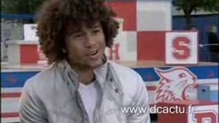 Interview Corbin Bleu in France High School Musical 2 [upl. by Gabbert]