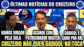 ðŸš¨ðŸ‘€ NOTÃCIA URGENTE  CRUZEIRO ASSINA COM PATROCINADOR MASTER PEDRO BH E MATTOS RESPONDE SOBRE GABI [upl. by Mya981]