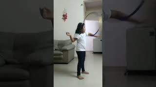 Hoola hoop practisingchinnu is trying to learn Hoola hoop thank God🙏 [upl. by Aeriel]