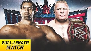 FULL MATCH — The Great Khali vs Brock Lesnar [upl. by Annaeirb]