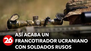 GUERRA RUSIAUCRANIA  Así acaba un francotirador ucraniano con soldados de origen ruso [upl. by Blasien]