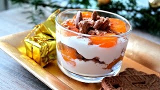 Weihnachtliches Mandarinen  Schmand Dessert mit Spekulatius und Zimt [upl. by Ross413]