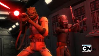 Bossk Every Scenes in Star Wars The Clone Wars  Part 2 [upl. by Dlaner]