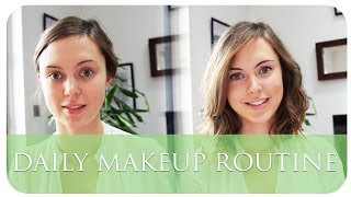 NEW DAILY MAKUP ROUTINE  HANNAH MAGGS [upl. by Atolrac]